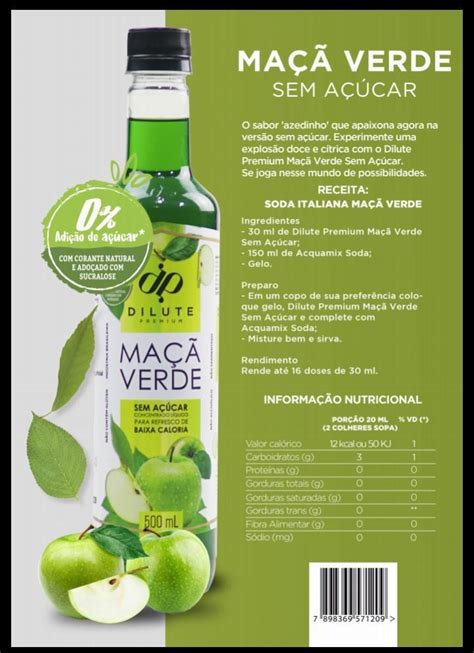 Soda Italiana Xarope Ess Ncia Dilute Ml Ma A Verde Zero