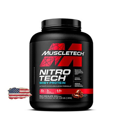 Протеин сывороточный Muscletech Nitro Tech Whey Protein 1810 грамм 40 порций