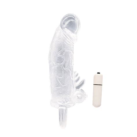 Capa Peniana Vibrador Em Jelly E Anel Escrotal 15 X 4 1cm