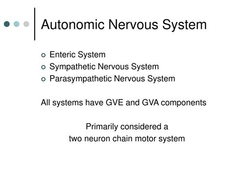 Ppt Autonomic Nervous System Powerpoint Presentation Free Download