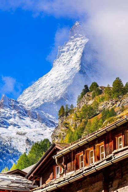 Premium Photo | Matterhorn and Zermatt alpine village Switzerland