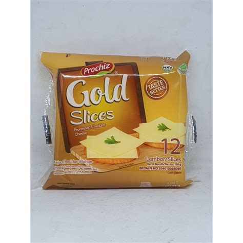 Jual Prochiz Gold Slice Isi 12 Lembar 156gr Shopee Indonesia