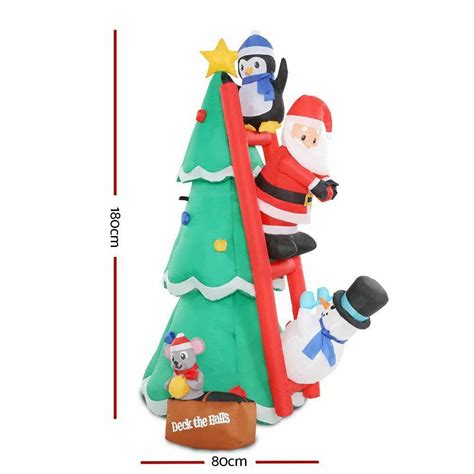 M Christmas Tree Mouse Santa Snowman And Penguin Airfigs Inflatables