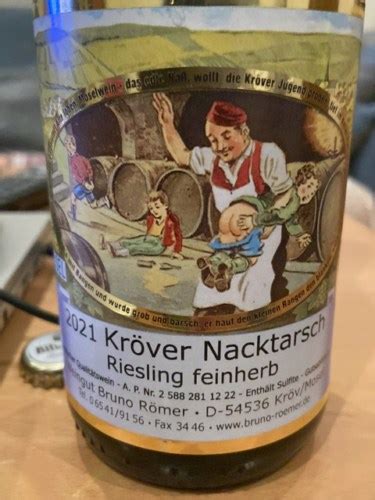 Bruno Römer Kröver Nacktarsch Riesling Feinherb Vivino United States