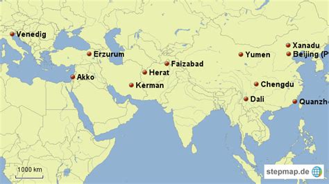 Stepmap Reise Des Marco Polo Landkarte Für Deutschland