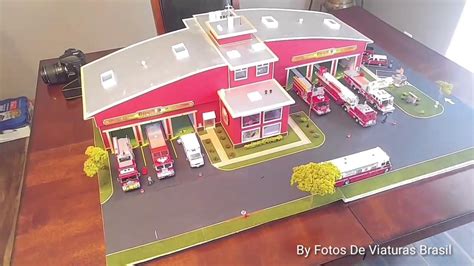 Diorama Diecast Fire Trucks