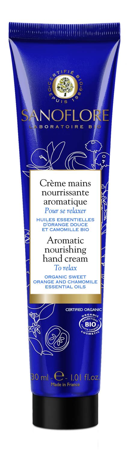 Crème mains nourrissante aromatique Pour se relaxer Sanoflore