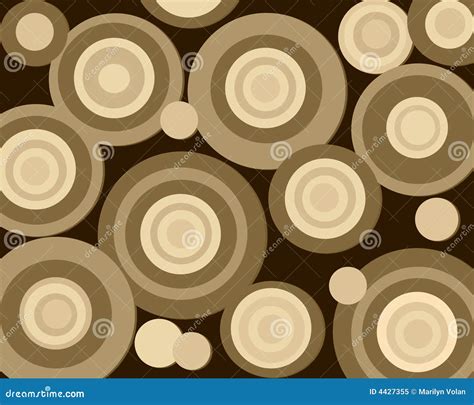 Retro Brown Circles Stock Illustration Illustration Of Spheres