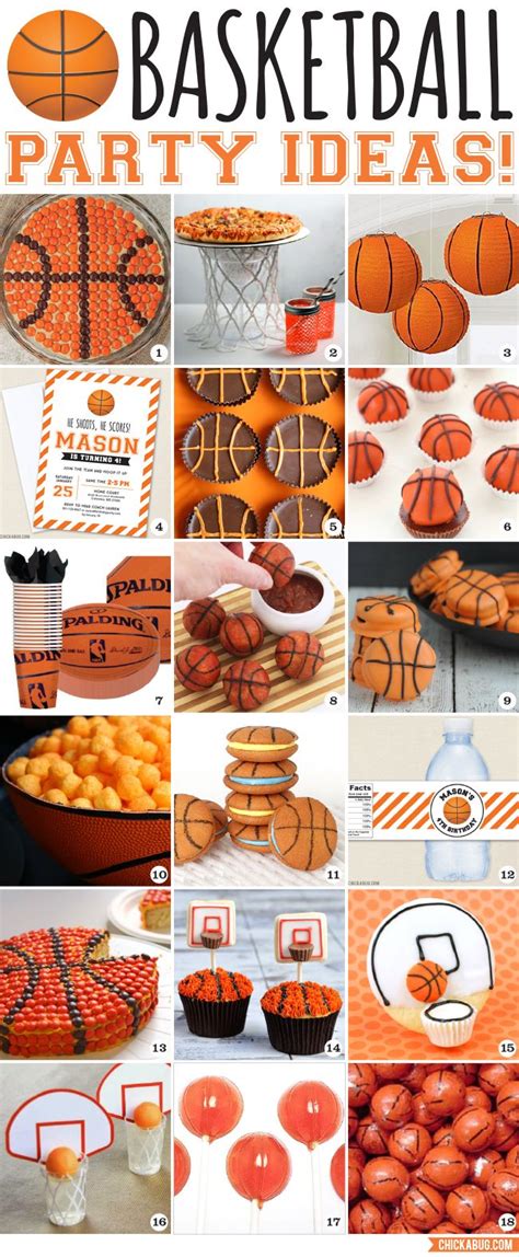 Basketball Treats Basketball Birthday Parties Sports Birthday Party