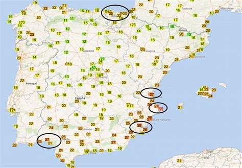 Almost a hot day in eastern Iberia today - Valencia, Spain hit +29.6 °C ...