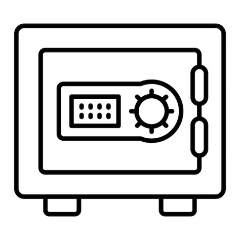 Premium Vector Safe Box Icon