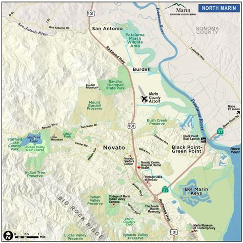 Map Of Marin & Directions - Marin County California Map | Printable Maps