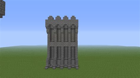 Minecraft Castle Wall Schematic