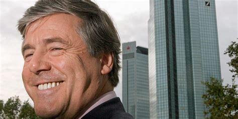 Ex Deutsche Bank Chef Josef Ackermann Wird 70 Wirtschaftspolitik