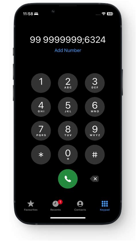 how to put in an extension number