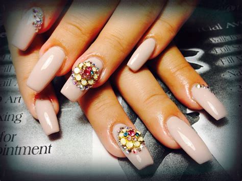 Nude Coffin Shape Fun Nails Coffin Nude Hands Shape Beauty Accessories Beauty