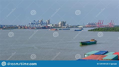 Port Of Saigon Ho Chi Minh City Vietnam Southeast Asia Stock Image