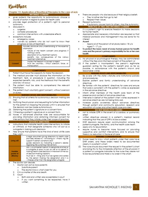 Application Of Bioethical Principles Pdf Informed Consent Autonomy