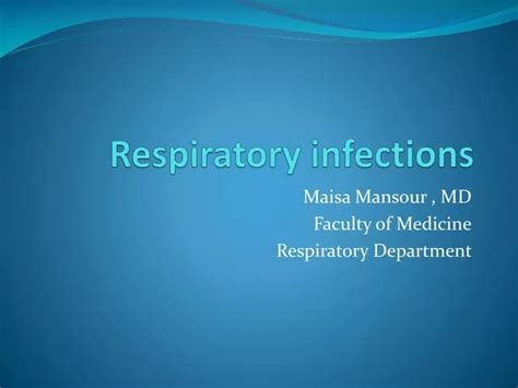 Ppt Respiratory Infections Powerpoint Presentation Free Download Id 1866891