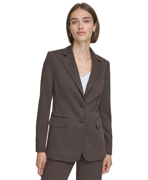 Calvin Klein Womens Two Button Blazer Macys