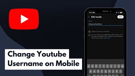 How To Change Youtube Username On Mobile Youtube