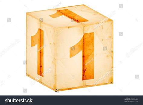 Number One Old Box Isolated On Stock Illustration 70336486 Shutterstock