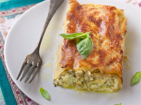 Cannelloni aux courgettes basilic et chèvre frais Recette de