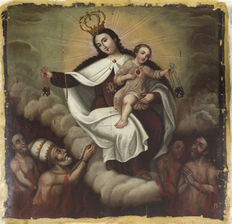 Almas Del Purgatorio Con La Virgen Del Carmen