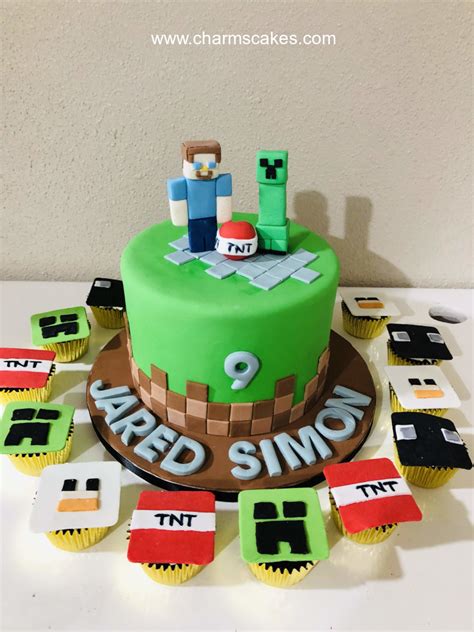 Minecraft (Jared) Minecraft Cake, A Customize Minecraft cake