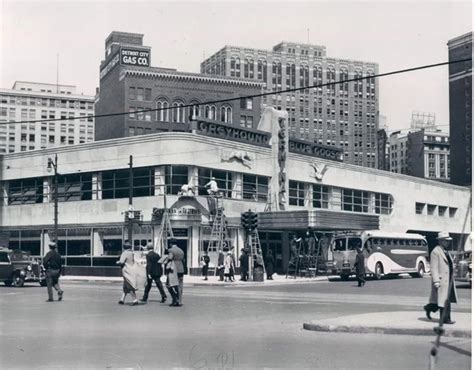 Greyhound Terminal First Old Photos Gallery Historic Detroit