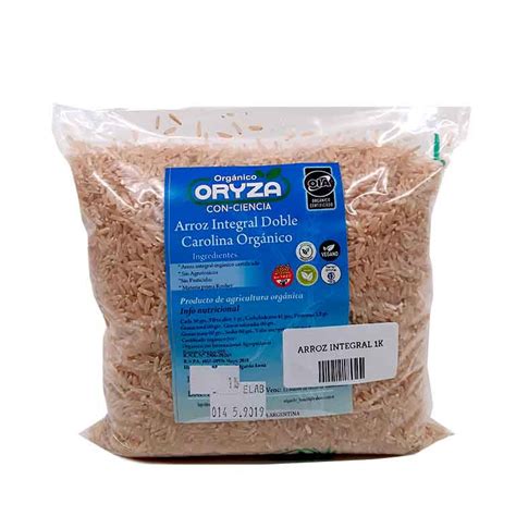 ARROZ INTEGRAL ORGANICO 1KG ORIZA Biomarket