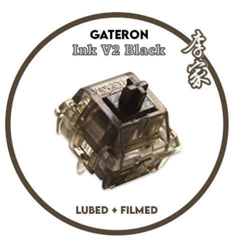Gateron Black Ink V2 Switch Lubed and Filmed Switches - Etsy