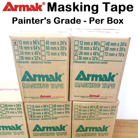 Armak Masking Tape Per Box Painters Grade Masking Tape Armak Green