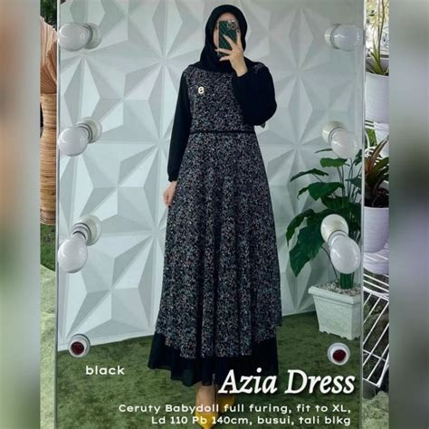 Jual Azia Dress Label Madani Shopee Indonesia