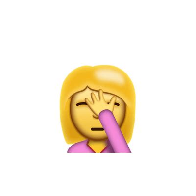 Facepalm Woman Emoji Transparent PNG StickPNG