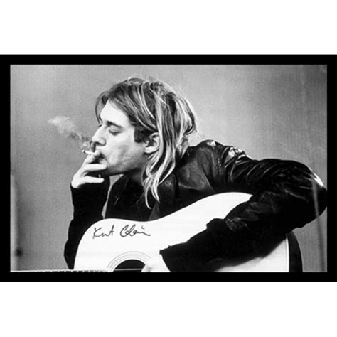 Buy Art For Less Kurt Cobain Smoking Jouant Guitar Reproduction De