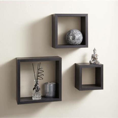 3 Cube Shelves - Black | Dominion Appliances And Gift Shop