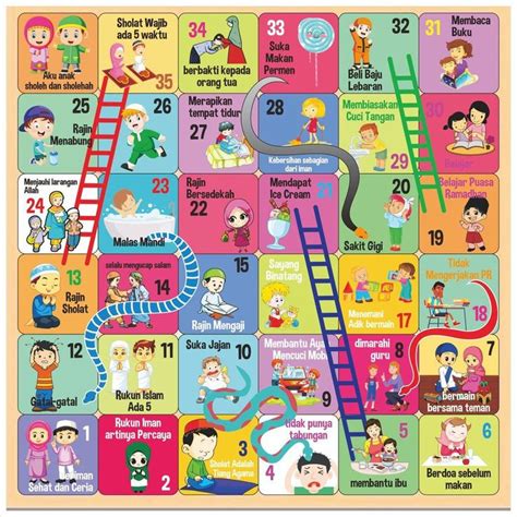 Gambar Ular Tangga Edukasi Koleksi Gambar Preschool Art