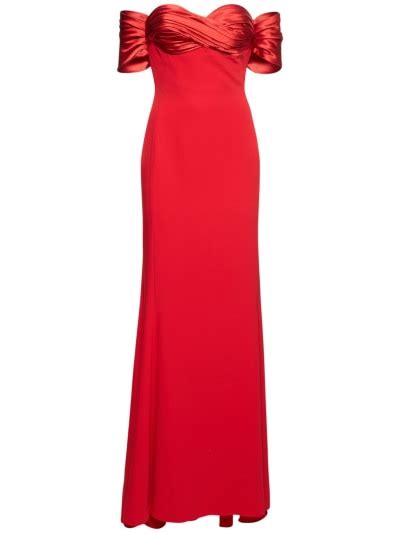 Cady Off The Shoulder Long Dress Zuhair Murad Women Luisaviaroma