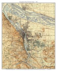 Piedmont Lake 1905 - Custom USGS Old Topo Map - Ohio - OLD MAPS