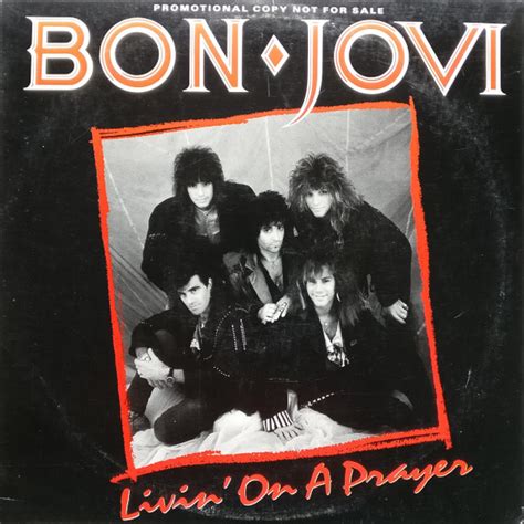 Bon Jovi – Livin' On A Prayer (1986, Vinyl) - Discogs