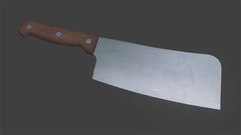 D Model Kitchen Knife Asset Vr Ar Low Poly Cgtrader