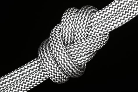 Big Knot On Black Background Stock Image Image Of Good Fixed 43007627