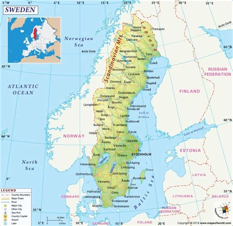 √ National Parks Sweden Map