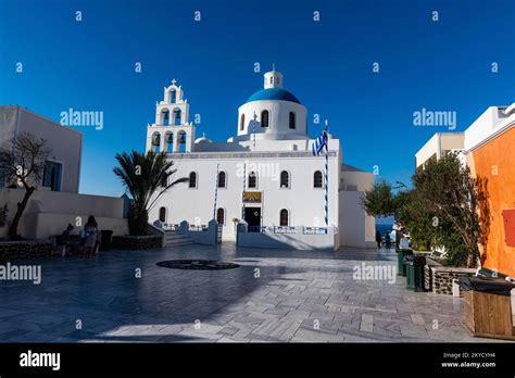 Panagia Platsani Church Oia Santorini Greece Stock Photo Alamy