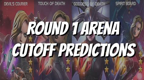 Black Widow Claire Voyant And Hela Arena Cutoff Round 1 Predictions Marvel Contest Of