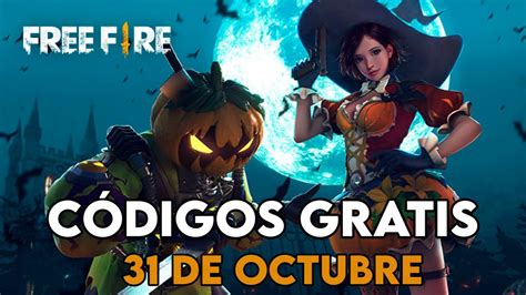 Free Fire Códigos de hoy lunes 31 de octubre de 2022 recompensas