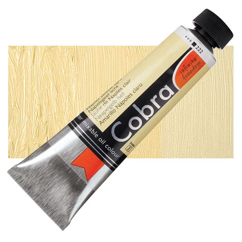 Royal Talens Cobra Water Mixable Oil Color Naples Yellow Light 40 Ml