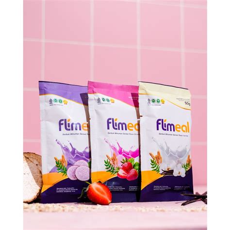 Jual Flimeal Meal Replacement New Varian Sachet Rasa Vanila