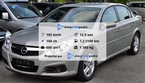 Opel Vectra 1 6 100 Fiches Techniques 2005 2006 Performances Taille